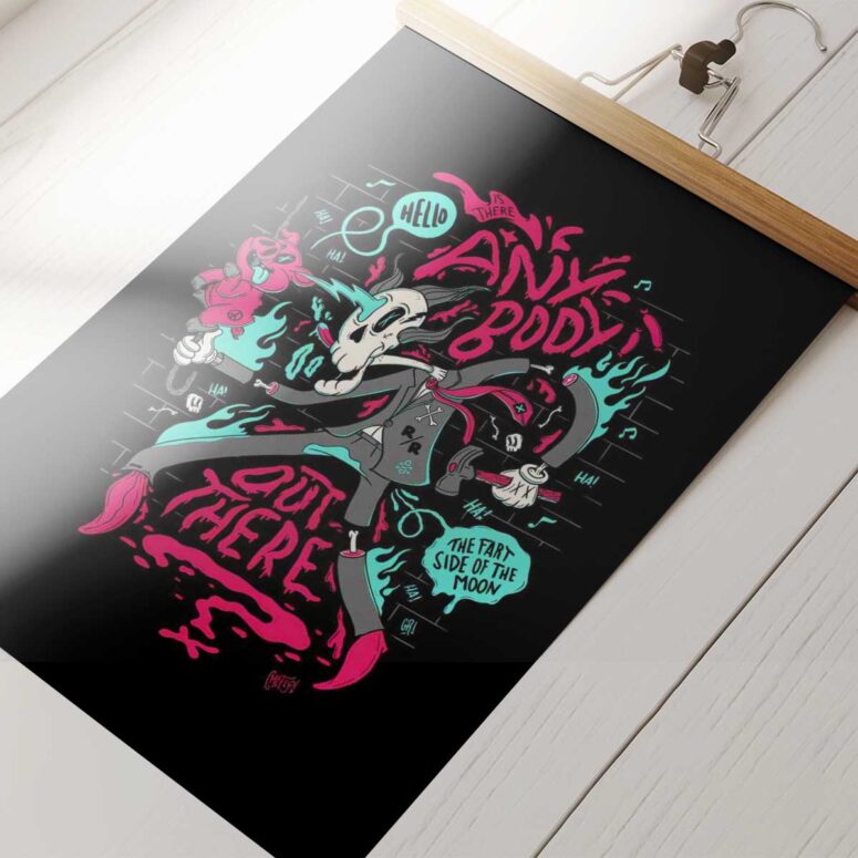 Pink Floyd Poster - Is there anybody out there Fan Art Pink Floyd Poster - Is there anybody out there Fan Art