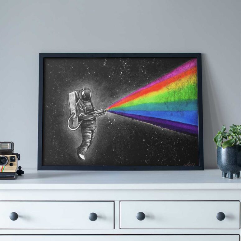 Pink Floyd Poster - Just Remember To Fall in Love Pink Floyd Poster - Just Remember To Fall in Love