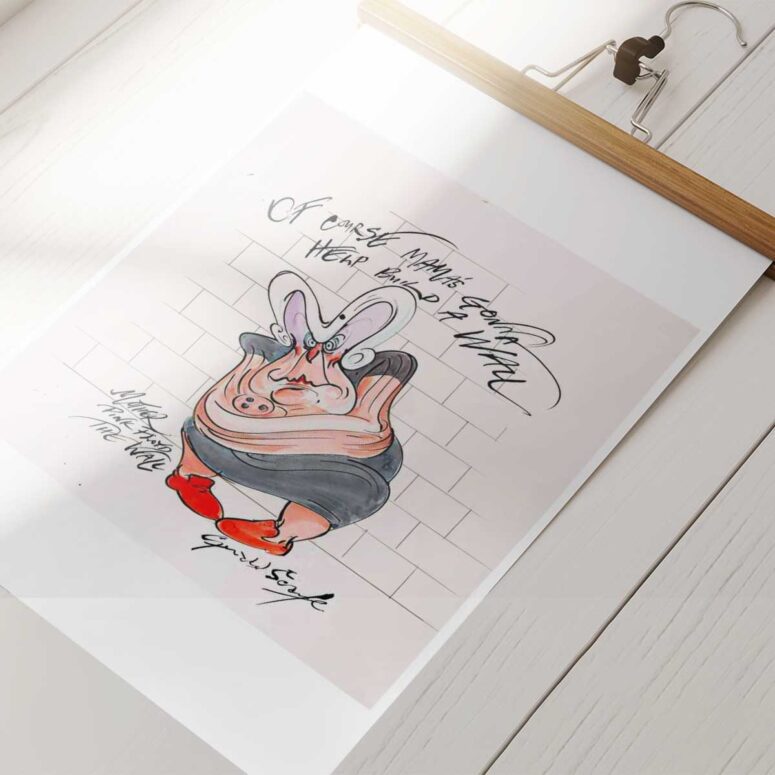 Pink Floyd Poster - Of course Mamas gonna help build a wall Pink Floyd Poster - Of course Mamas gonna help build a wall