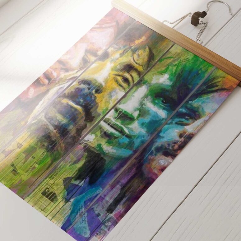 Pink Floyd Band Water Color Art Poster Pink Floyd Band Water Color Art Poster