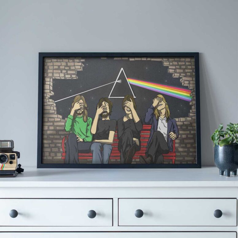 Pink Floyd Poster - Facepalm Pink Floyd Poster - Facepalm
