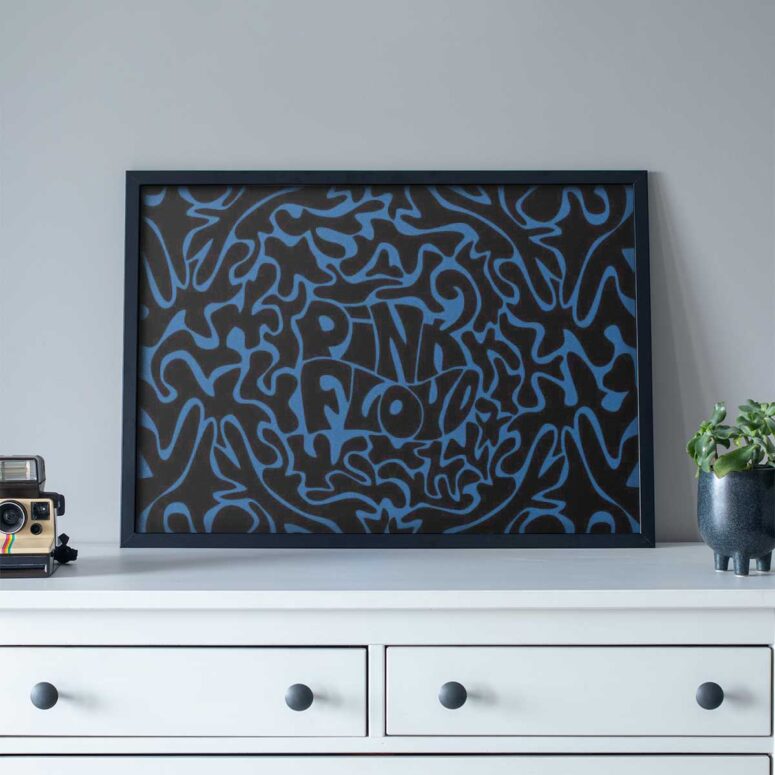 Pink Floyd Poster - Logo Cosmic psychedelic Art