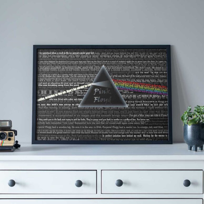 Pink Floyd Poster - Lyric Pink Floyd Poster - Lyric