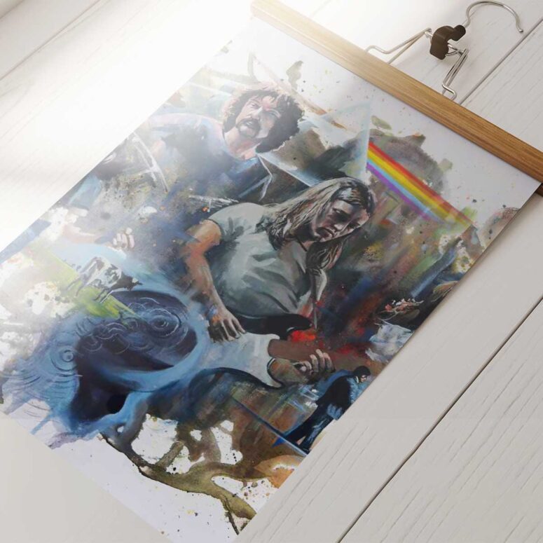 Pink Floyd Poster - OilPaint Artwork Limited Edition Pink Floyd Poster - OilPaint Artwork Limited Edition