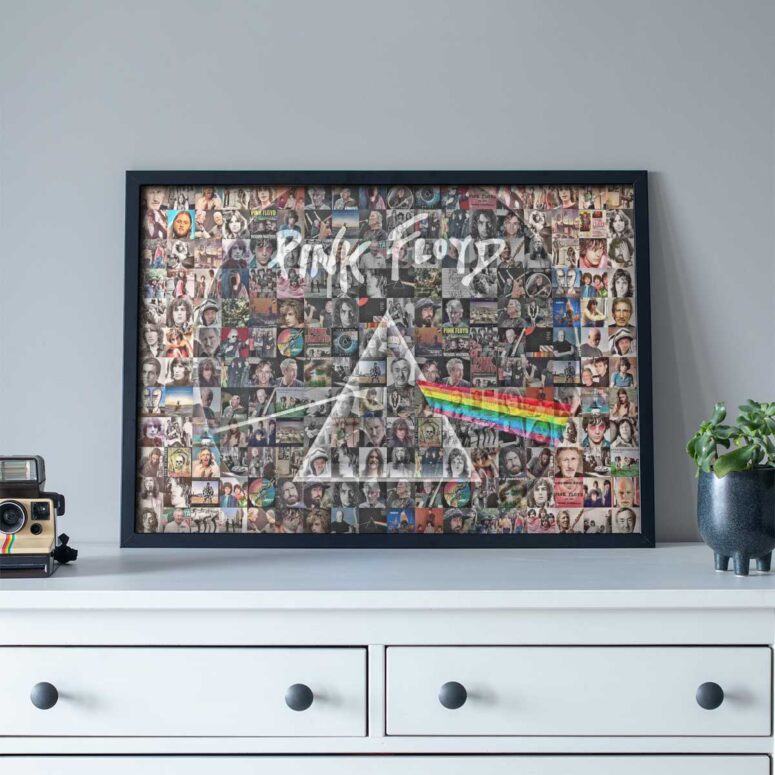 Pink Floyd Poster - Photo Mosaic Print Art of All Things