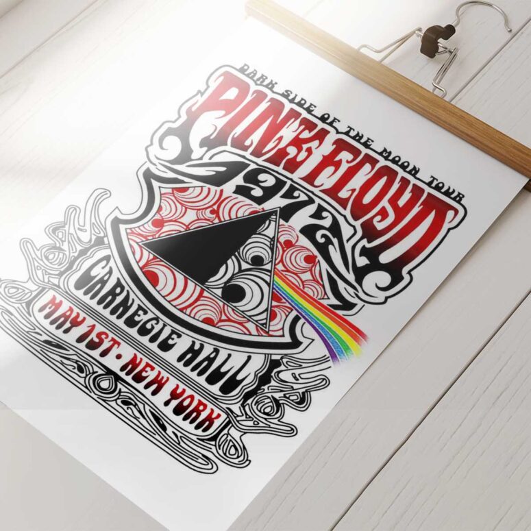 Pink Floyd Poster - Tour 1972 Pink Floyd Poster - Tour 1972