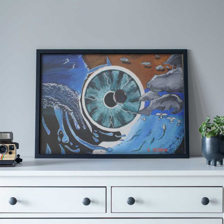 Pink Floyd Poster - Pulse Hand Drawing Art Pink Floyd Poster - Pulse Hand Drawing Art