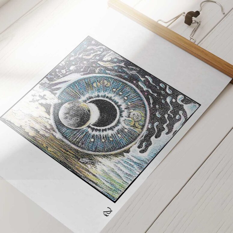 Pink Floyd Poster - Pulse Sketch Pink Floyd Poster - Pulse Sketch