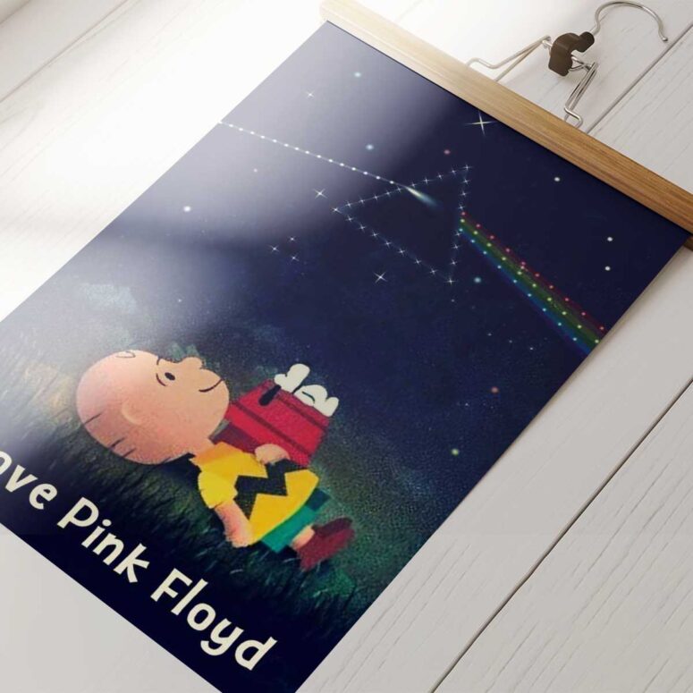 Pink Floyd Poster - Snoopy I Love Pink Floyd Poster - Snoopy I Love
