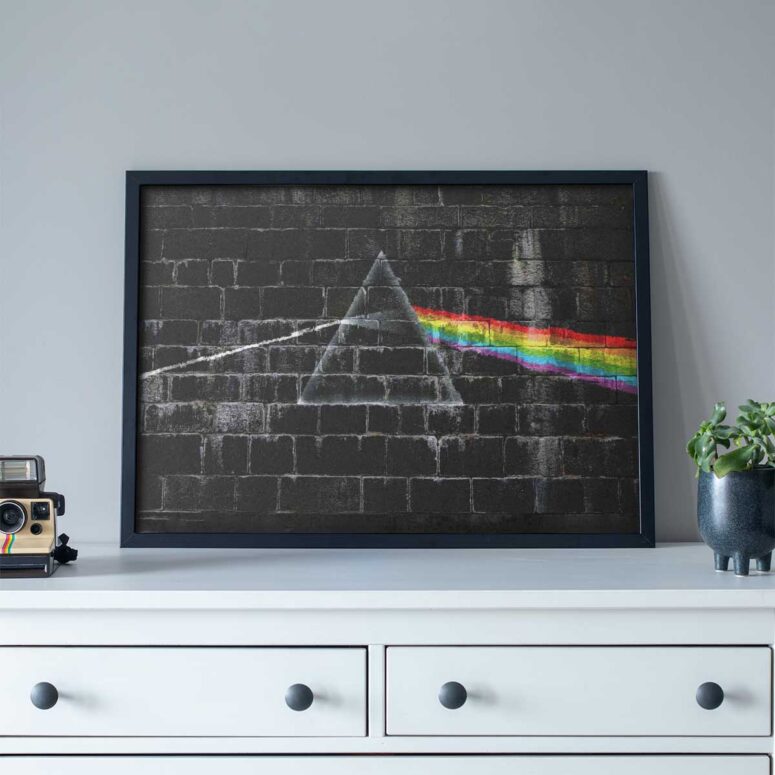 Pink Floyd Poster - The Dark Side Of The Moon In The Wall Art