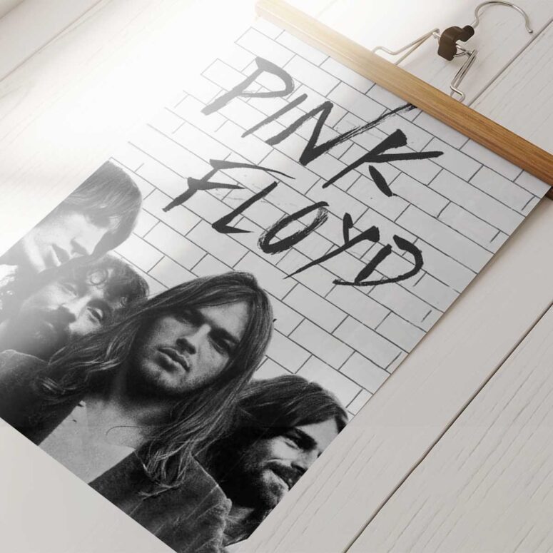 Pink Floyd Poster - The Wall Full Sign Black and White Pink Floyd Poster - The Wall Full Sign Black and White