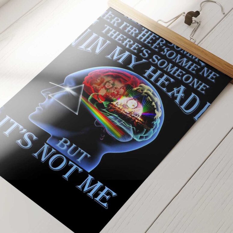 Pink Floyd Poster - There's Someone in My Head But It's Not Me Pink Floyd Poster - There's Someone in My Head But It's Not Me