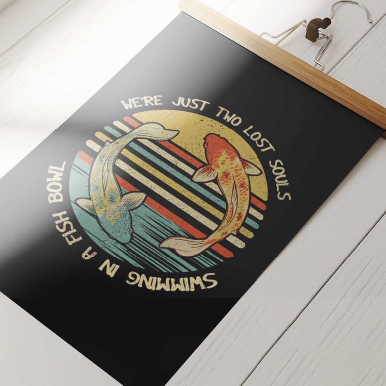 Pink Floyd Poster - Two Lost Souls swimming Pink Floyd Poster - Two Lost Souls swimming
