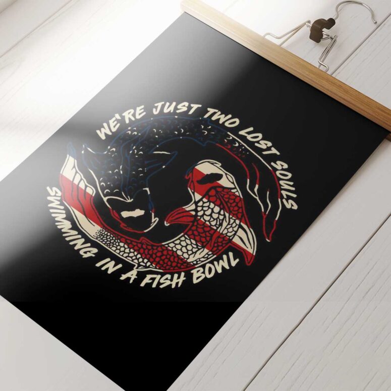 Pink Floyd Poster - Were just two lost souls