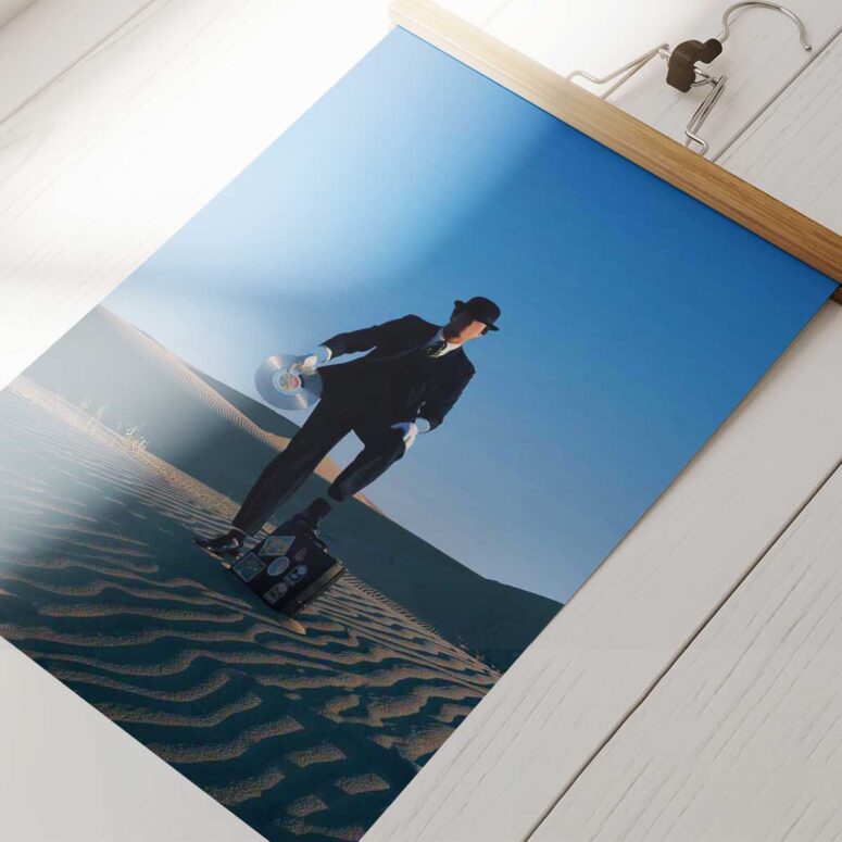 Pink Floyd Poster - Wish You Were Here Desert Man in Bowler