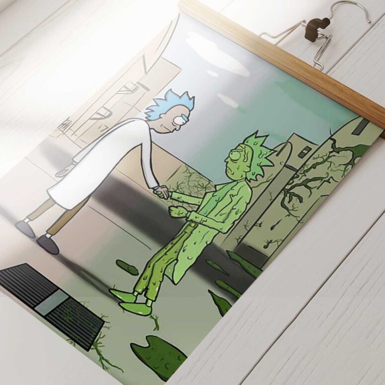 Pink Floyd Poster - Wish You Were Here x Rick Sanchez Pink Floyd Poster - Wish You Were Here x Rick Sanchez