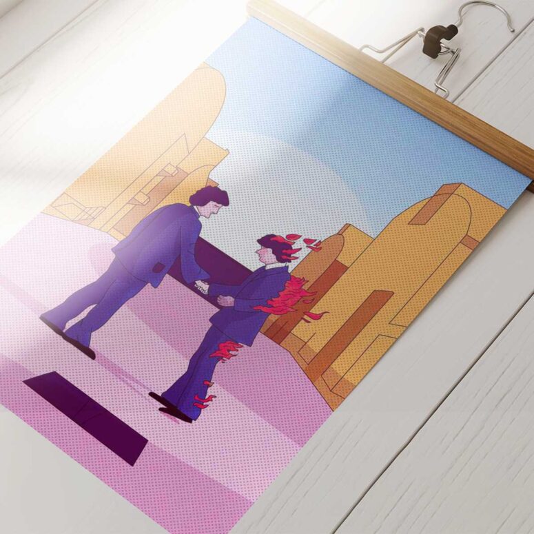 Pink Floyd Poster - Wish You Were Here Digital Art