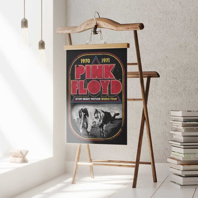 Pink Floyd Poster - 1970 1971 Atom Heart Mother World Tour