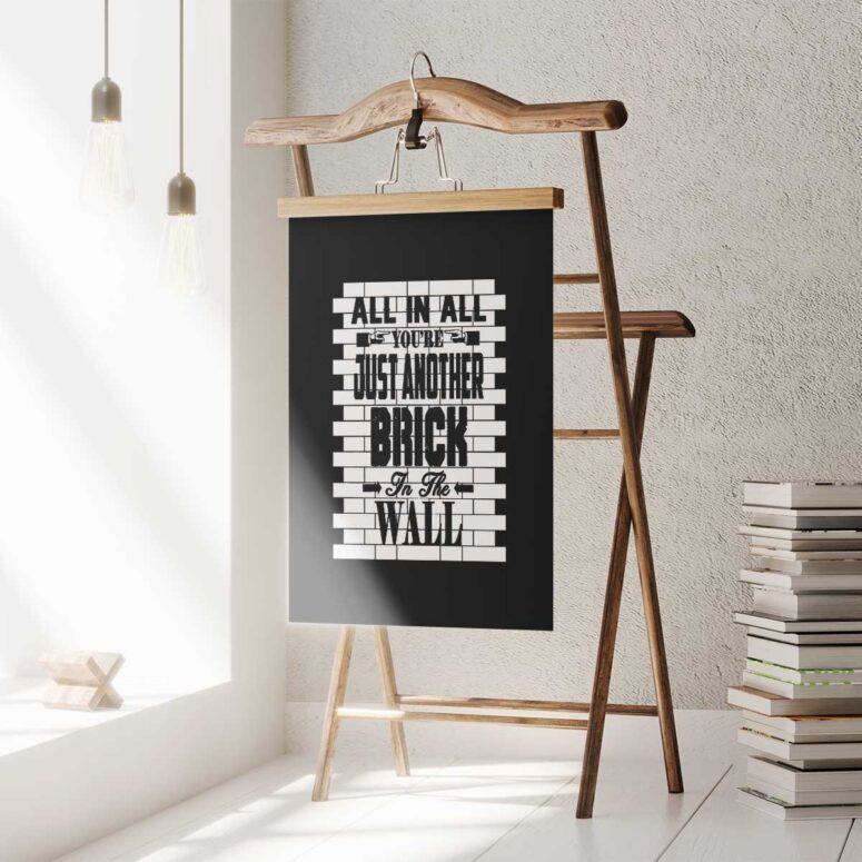 Pink Floyd Poster - All in all its just another brick in the wall Pink Floyd Poster - All in all its just another brick in the wall