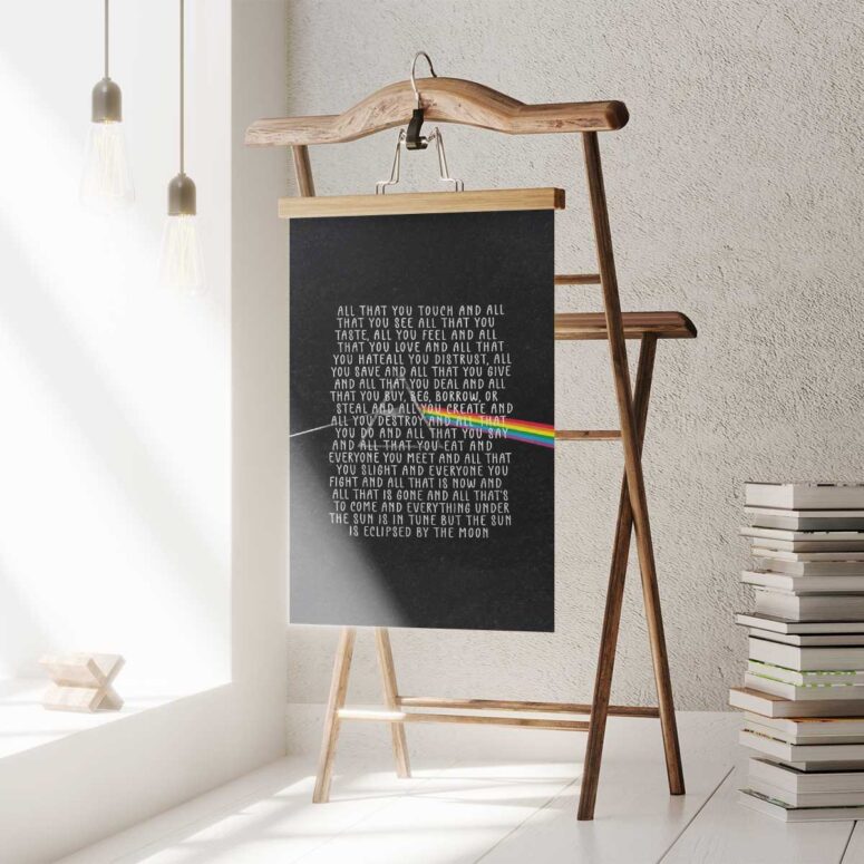 Pink Floyd Poster - All that you touch and all that you see Eclipse Lyrics
