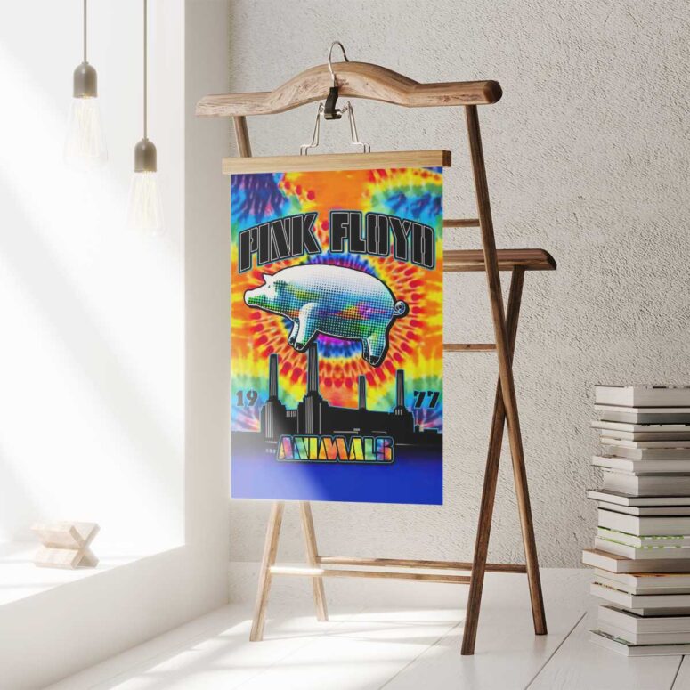 Pink Floyd Poster - Animals 1977 TieDye