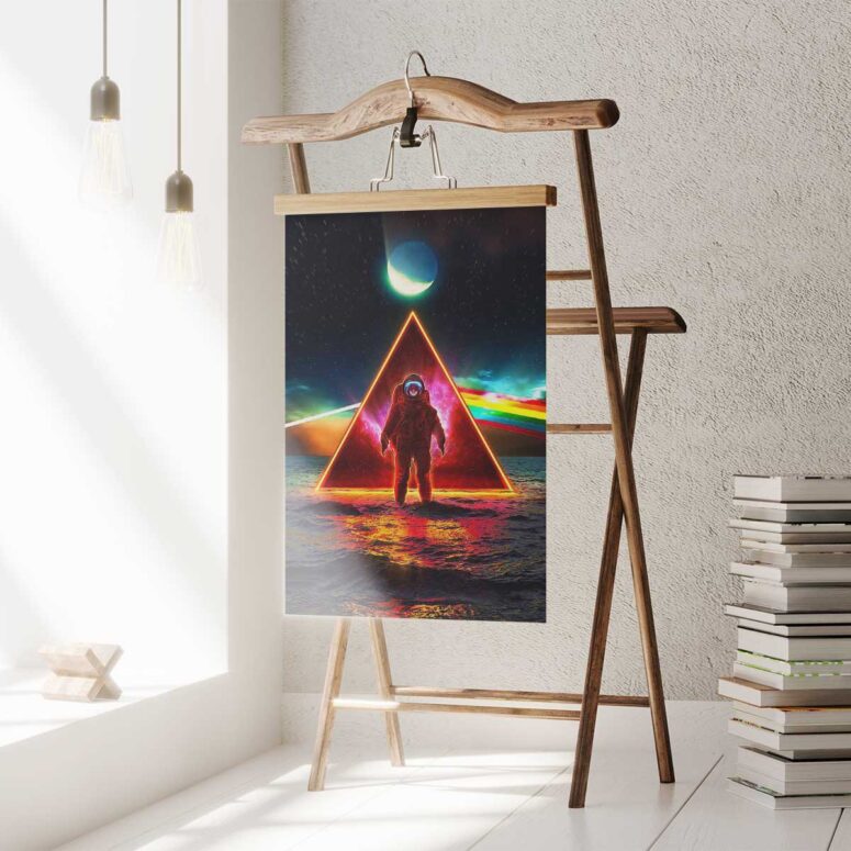 Pink Floyd Poster - Astronaut Dark Side Of The Moon Pink Floyd Poster - Astronaut Dark Side Of The Moon