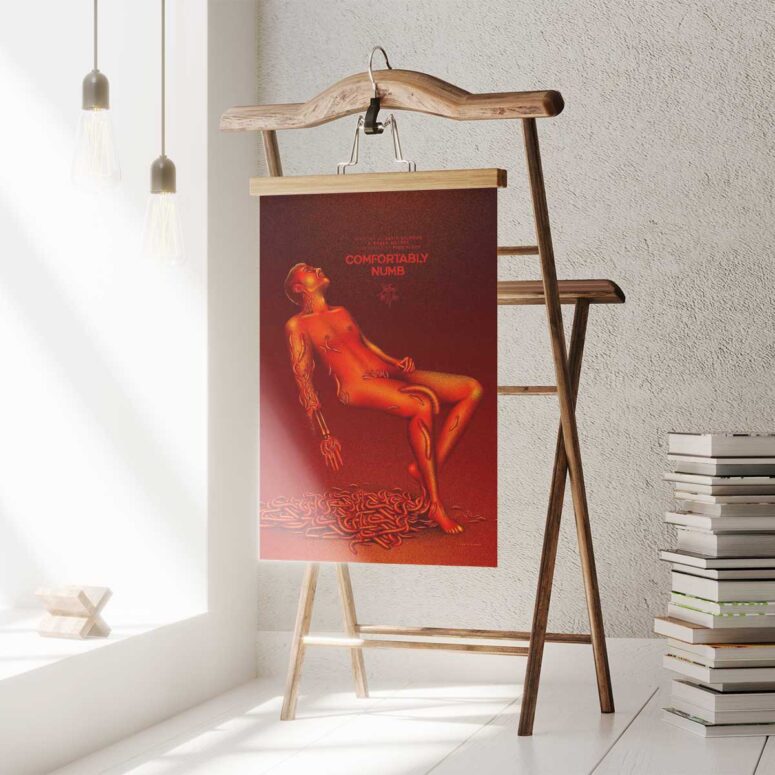Pink Floyd Poster - Comfortably Numb Fan Art