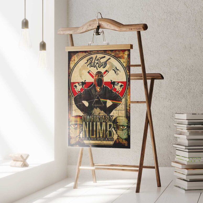 Pink Floyd Poster - Comfortably Numb Hello Is there anybody in there