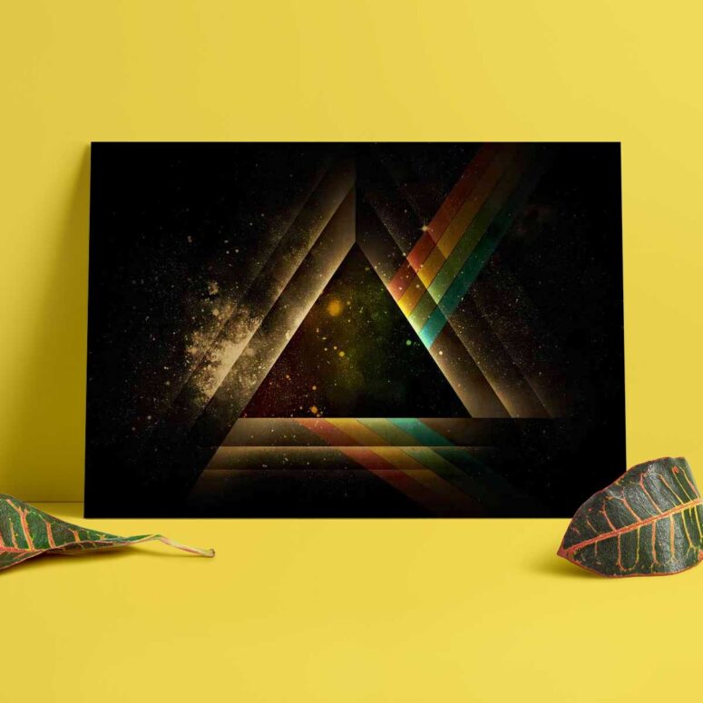 Pink Floyd Poster - DSOTM Abstract Prism Art