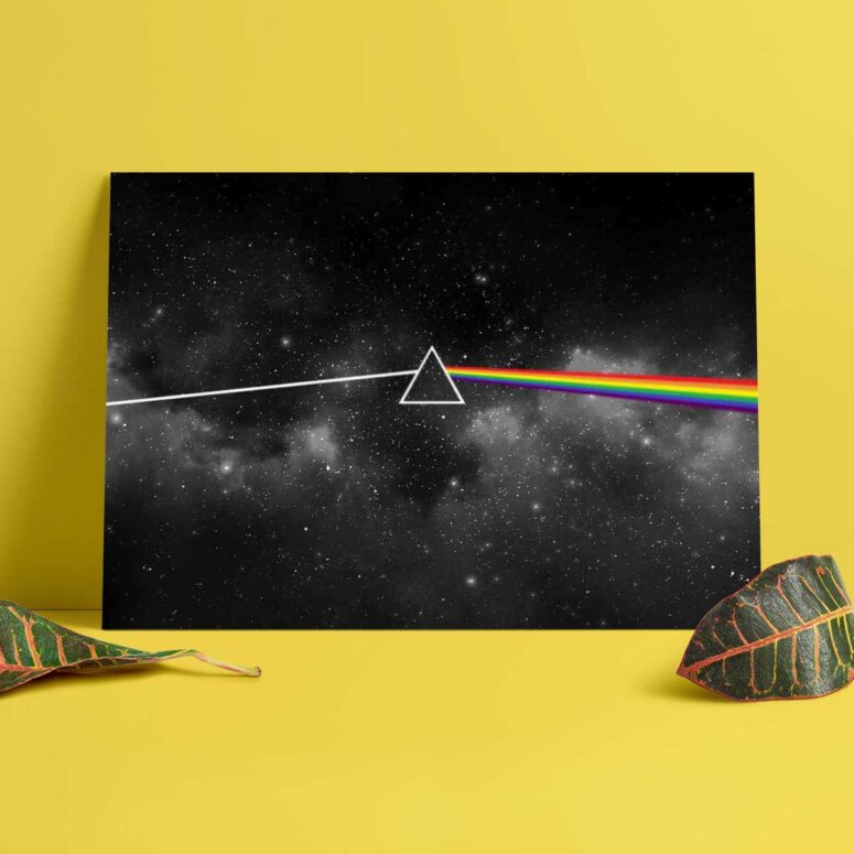 Pink Floyd Poster - Dark Side Of The Moon Art Black Pink Floyd Poster - Dark Side Of The Moon Art Black