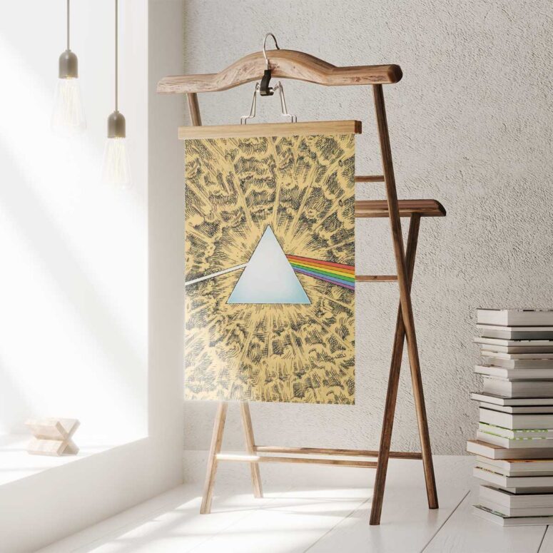 Pink Floyd Poster - Dark Side Of The Moon Cartoon Style