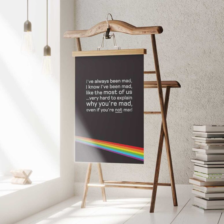 Pink Floyd Poster - Dark Side of the Moon Hidden Message