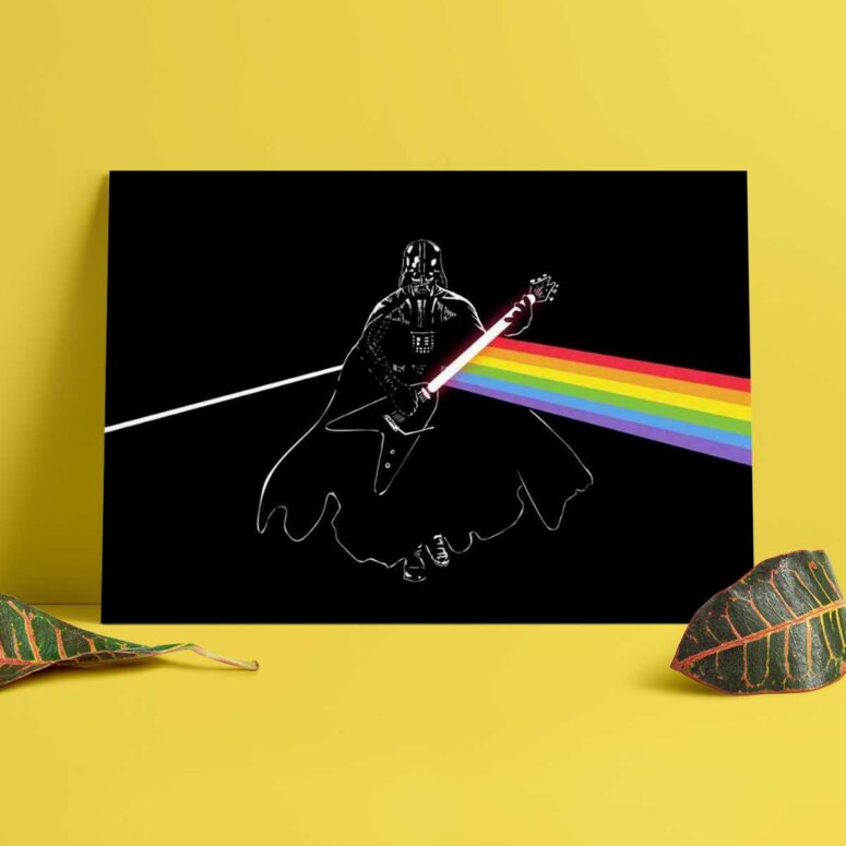 Pink Floyd Poster - Darth Vader of The Moon