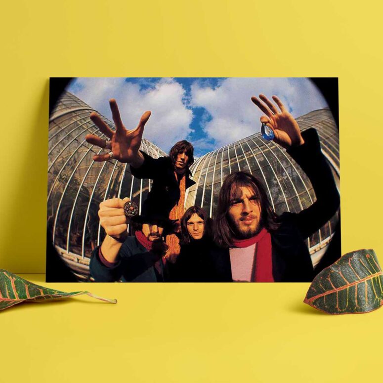 Pink Floyd Poster - Fish Eye Photo Of Pink Floyd Poster - Fish Eye Photo Of
