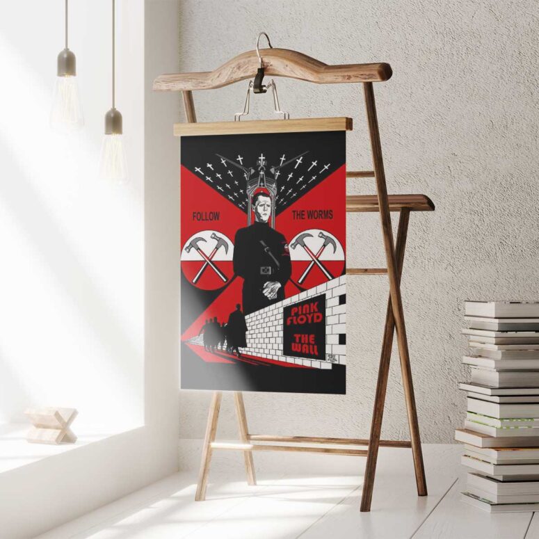 Pink Floyd Poster - Follow The Worms The Wall