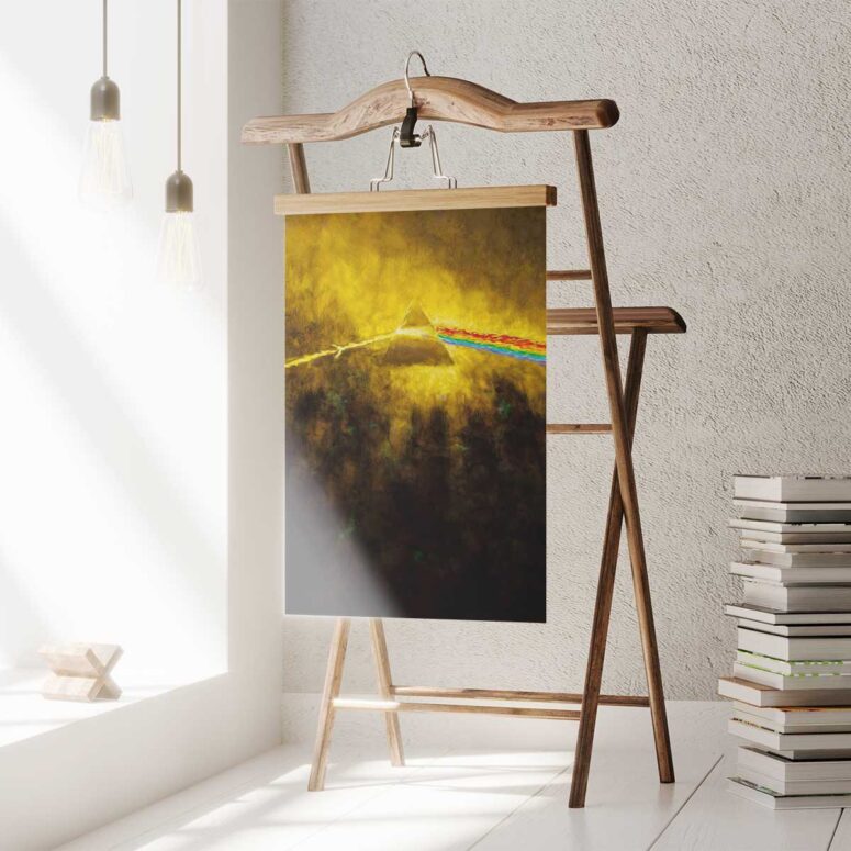 Pink Floyd Poster - Golden Dark Side Of The Moon