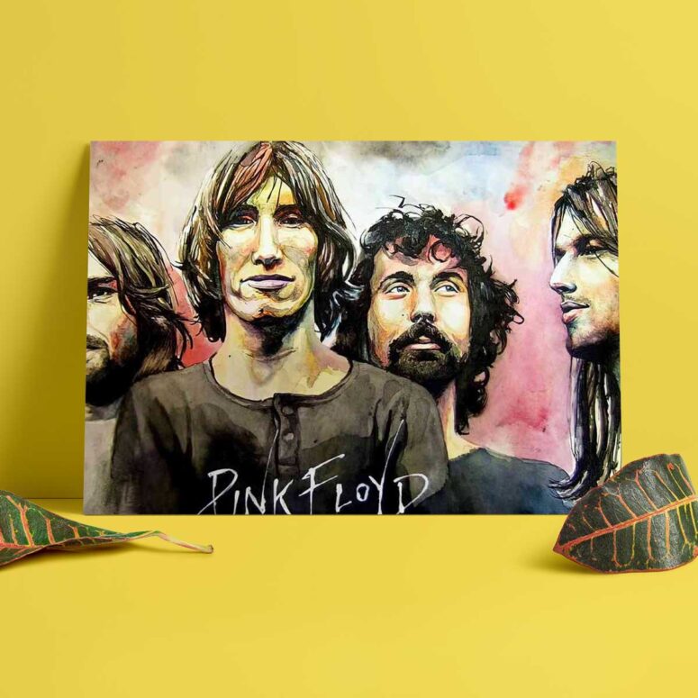 Pink Floyd Poster - Band Water Color Art Pink Floyd Poster - Band Water Color Art
