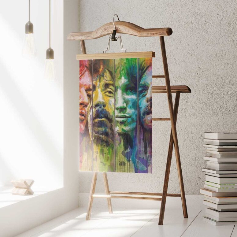 Pink Floyd Band Water Color Art Poster Pink Floyd Band Water Color Art Poster
