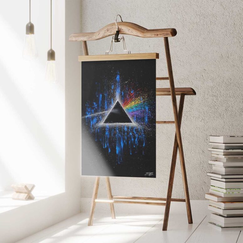 Pink Floyd Poster - Dark Side Of Moon Art Blue