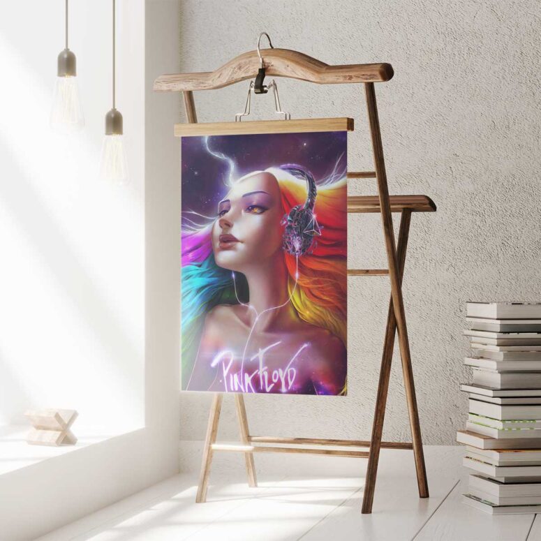 Pink Floyd Poster - Lady Art