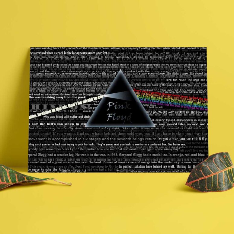Pink Floyd Poster - Lyric Pink Floyd Poster - Lyric