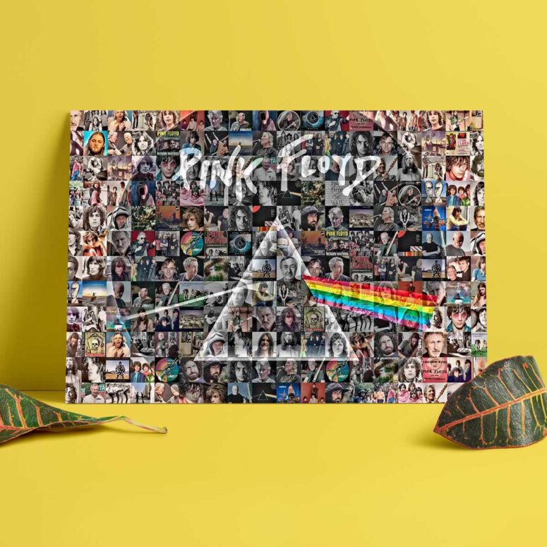 Pink Floyd Poster - Photo Mosaic Print Art of All Things