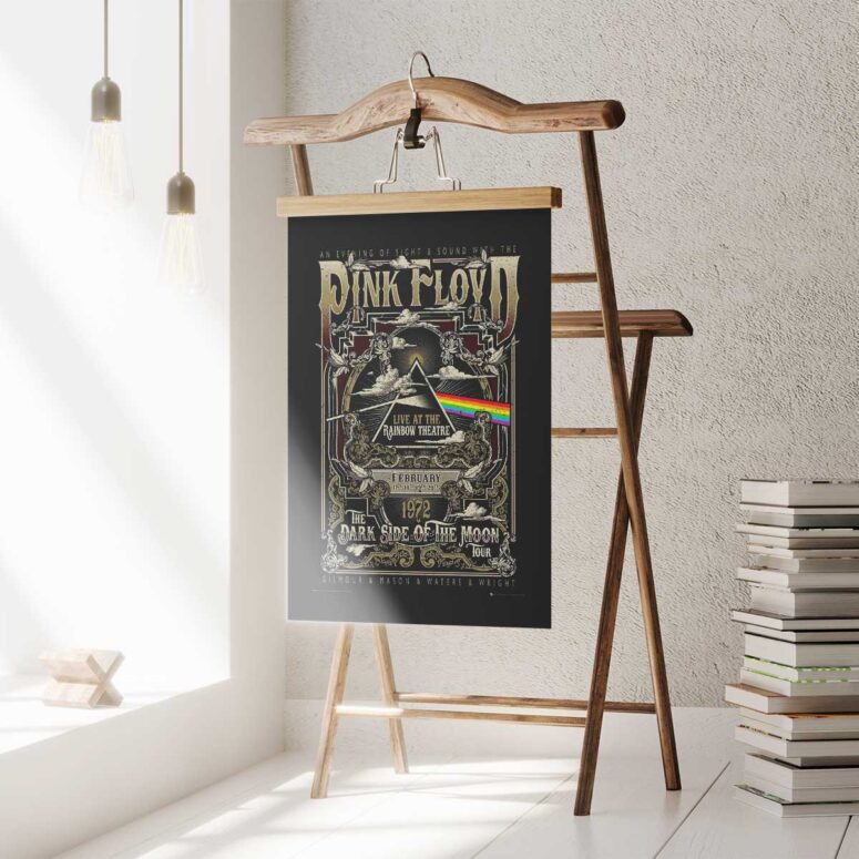 Pink Floyd Poster - Live At Rainbow Theatre 1972 Pink Floyd TDSOTM Tour Pink Floyd Poster - Live At Rainbow Theatre 1972 Pink Floyd TDSOTM Tour