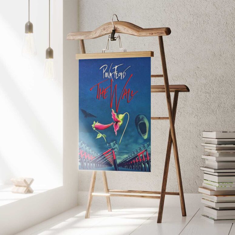 Pink Floyd Poster - The Wall Hammer Flower Screaming Face Pink Floyd Poster - The Wall Hammer Flower Screaming Face