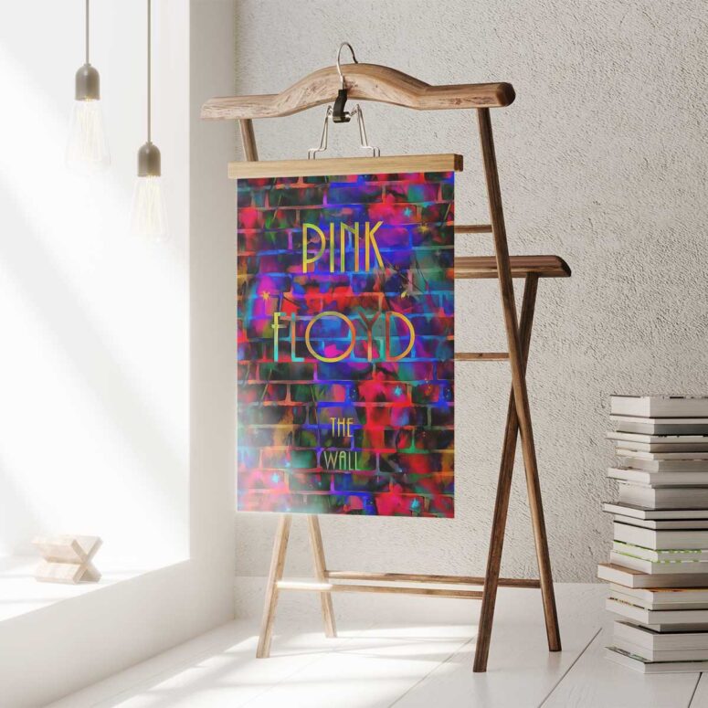Pink Floyd Poster - The Wall Water Painting