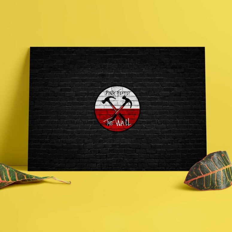 Pink Floyd Poster - The Wall Emblem on Brick Background Pink Floyd Poster - The Wall Emblem on Brick Background