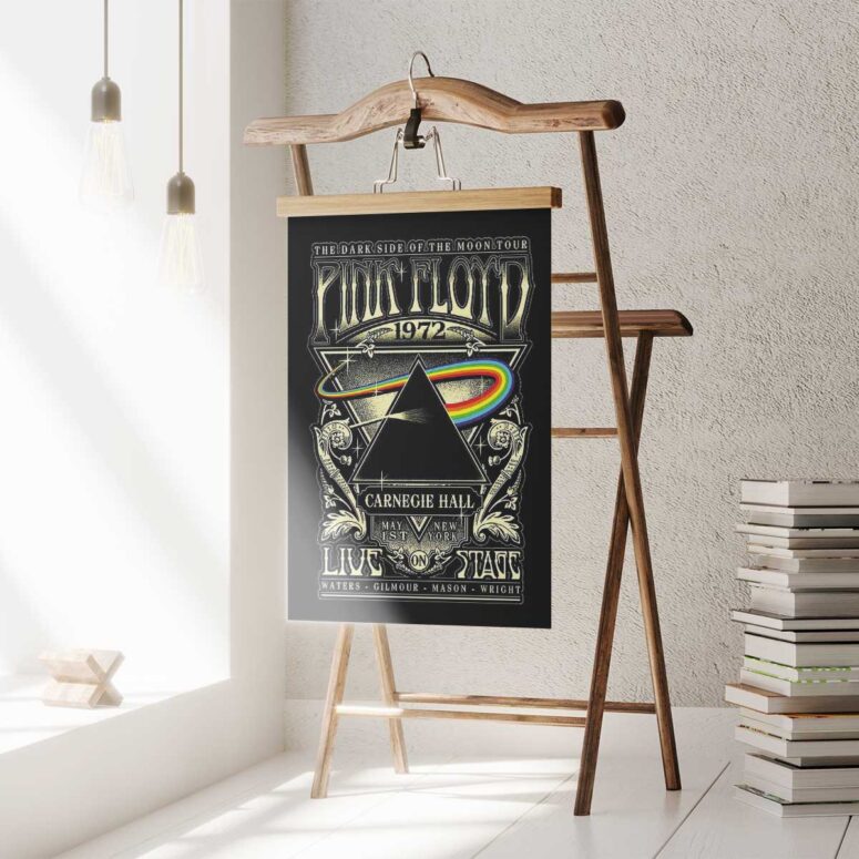 Pink Floyd Poster - Pink Floyd DSOTM Tour Carnegie Hall 1972 New York
