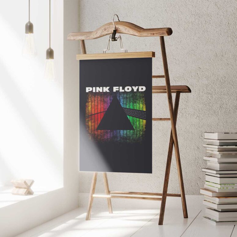 Pink Floyd Poster - Dark Side Of The Moon Prism Rainbow Gradient Pink Floyd Poster - Dark Side Of The Moon Prism Rainbow Gradient