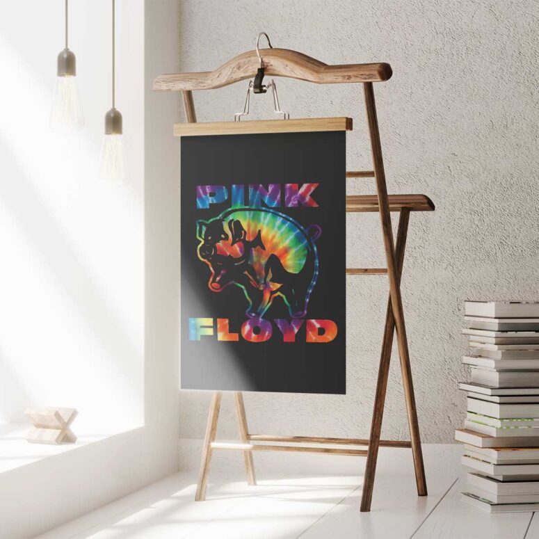 Pink Floyd Poster - Psychedelic Animals Pig Pink Floyd Poster - Psychedelic Animals Pig