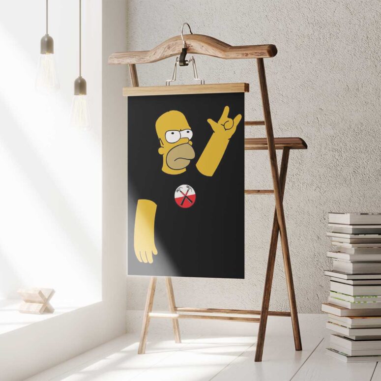 Pink Floyd Poster - Simpson x The Wall Pink Floyd Poster - Simpson x The Wall